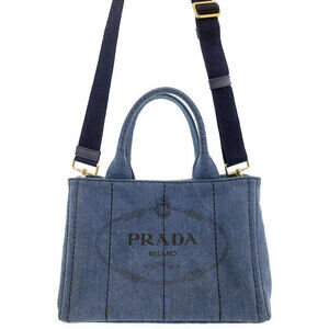 PRADA Canapa Denim Bag